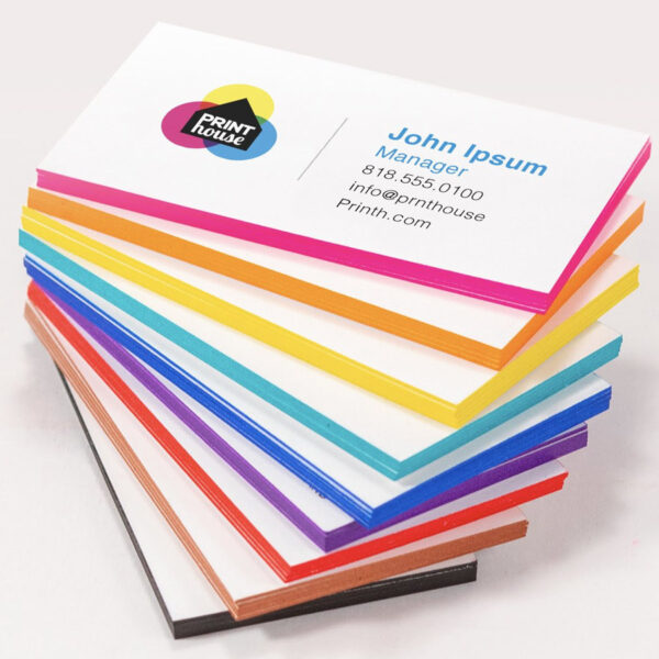 Painted Edge Business Cards